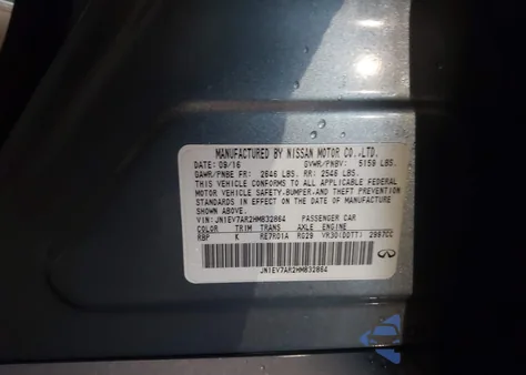 2017 Infiniti Q50 3.0T Premium z USA, uszkodzony, nr VIN JN1EV7AR2HM832864